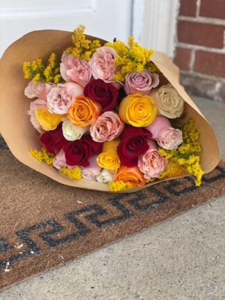 2 Dozen MIXED Rose Wrap