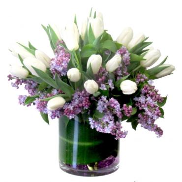Lilac and Tulips