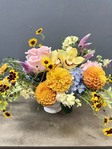Sunlit Garden Blooms