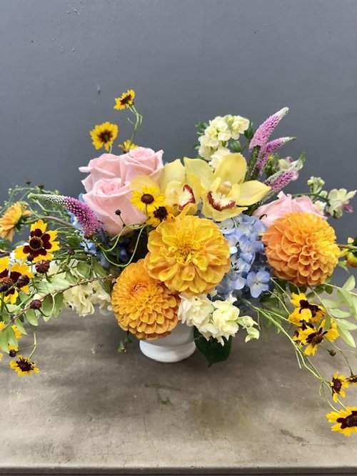 Sunlit Garden Blooms